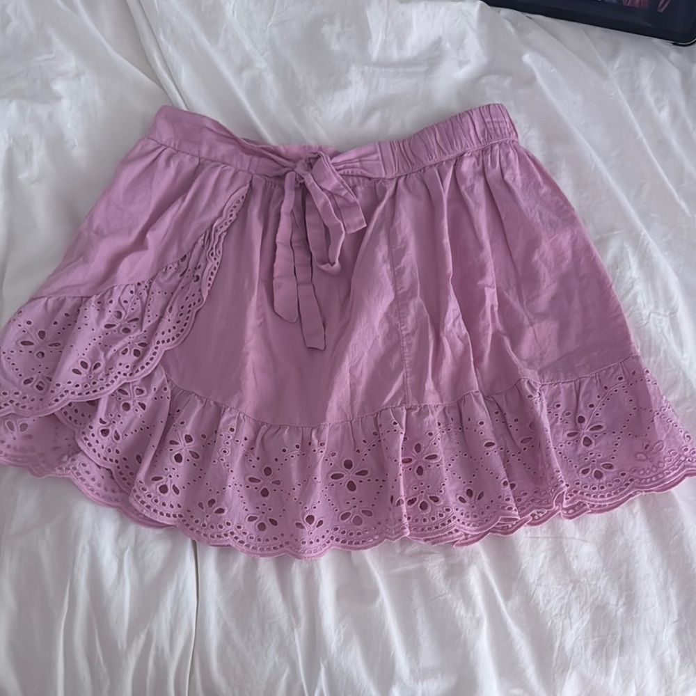 Pink Eyelet Women's Skirt